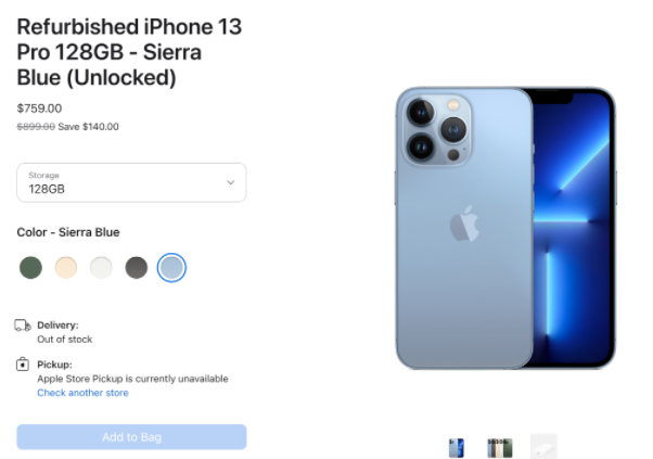 iphone 13 pro重回苹果下载凯发k8官网售卖，仅售 5000 多！